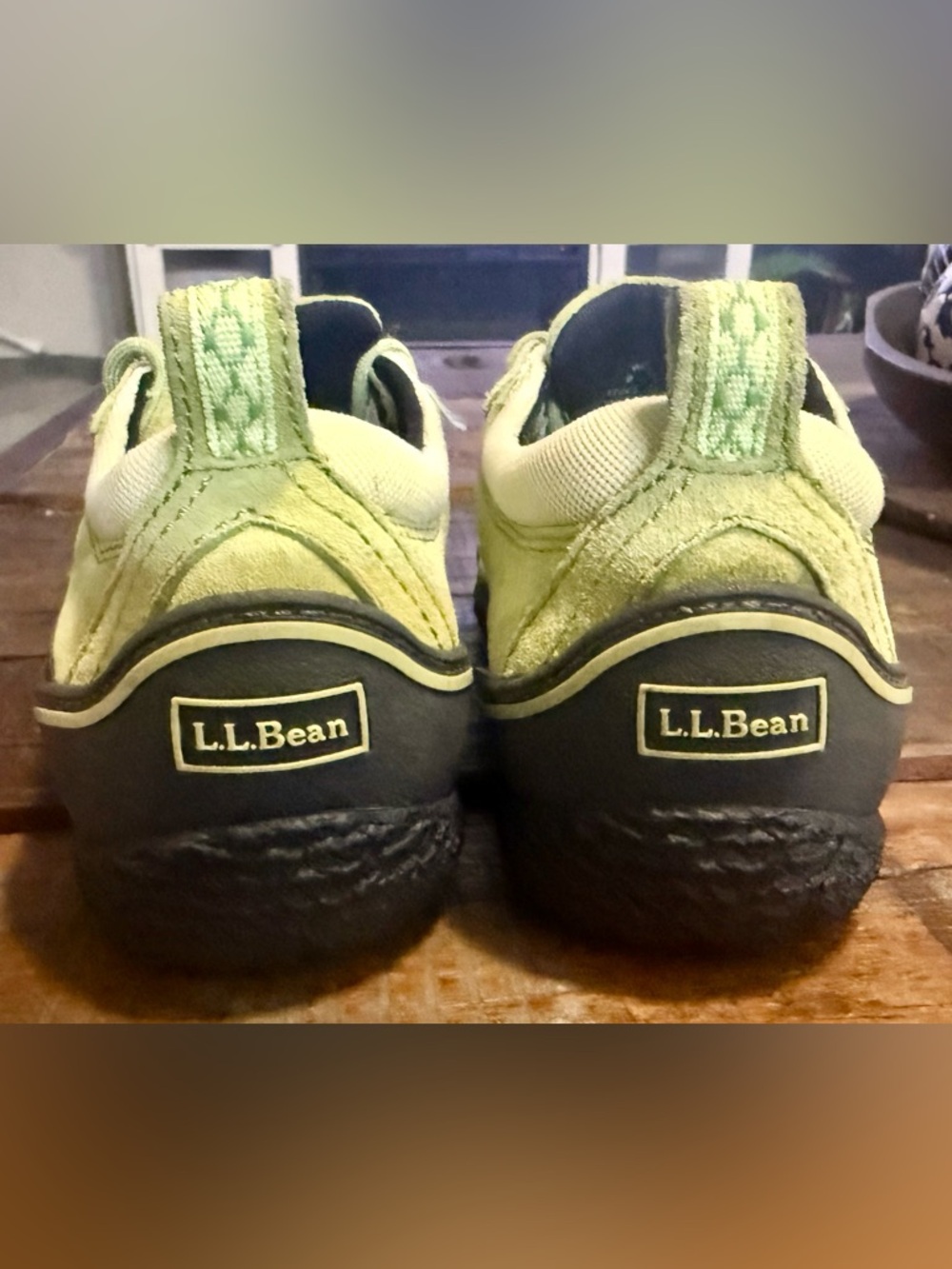 L.L. Bean Green Suede Casual Sneakers Women’s Size 8 wide (cushion+comfort) - Picture 7 of 8